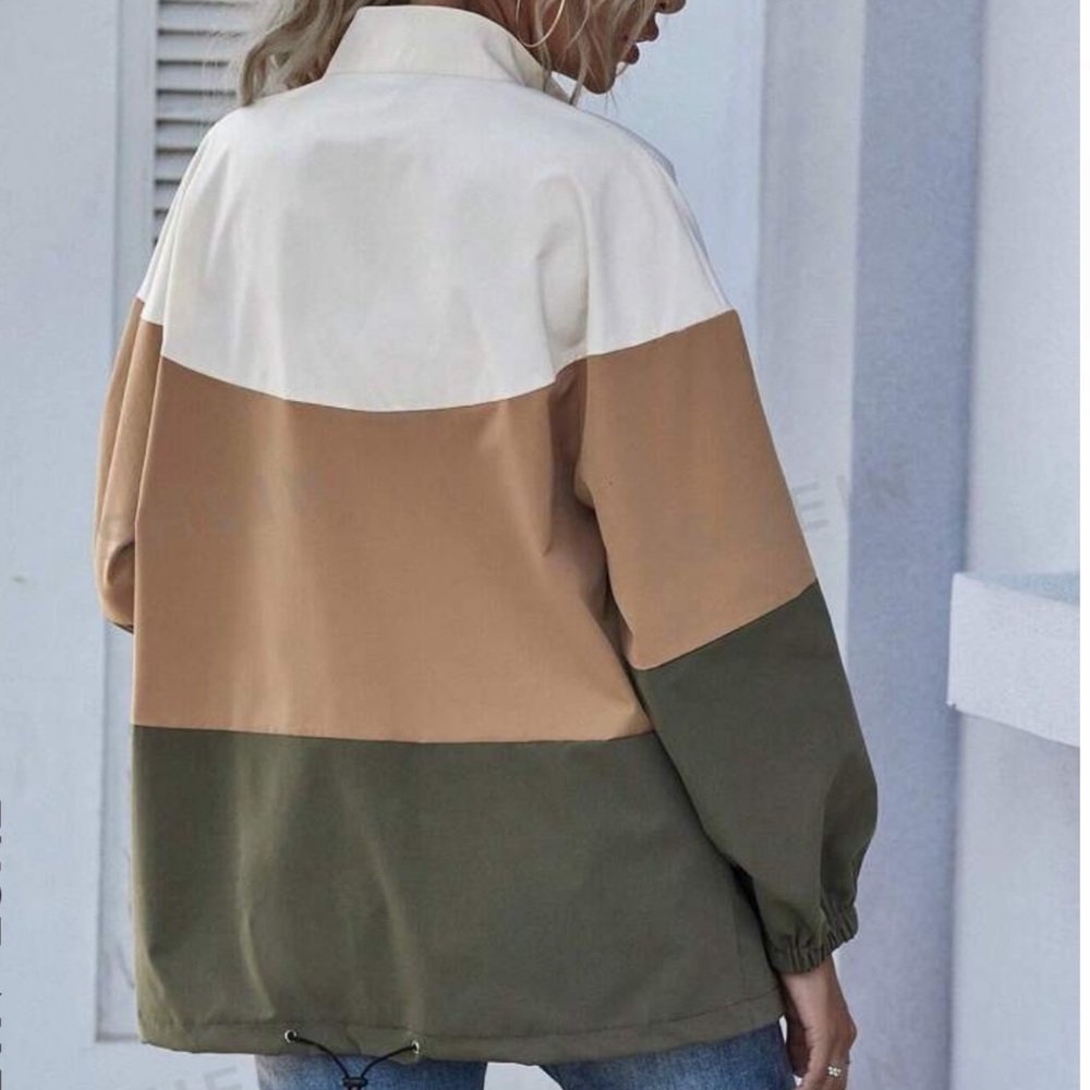Colorblock Zip-Up Jacket - Picture 2 of 2